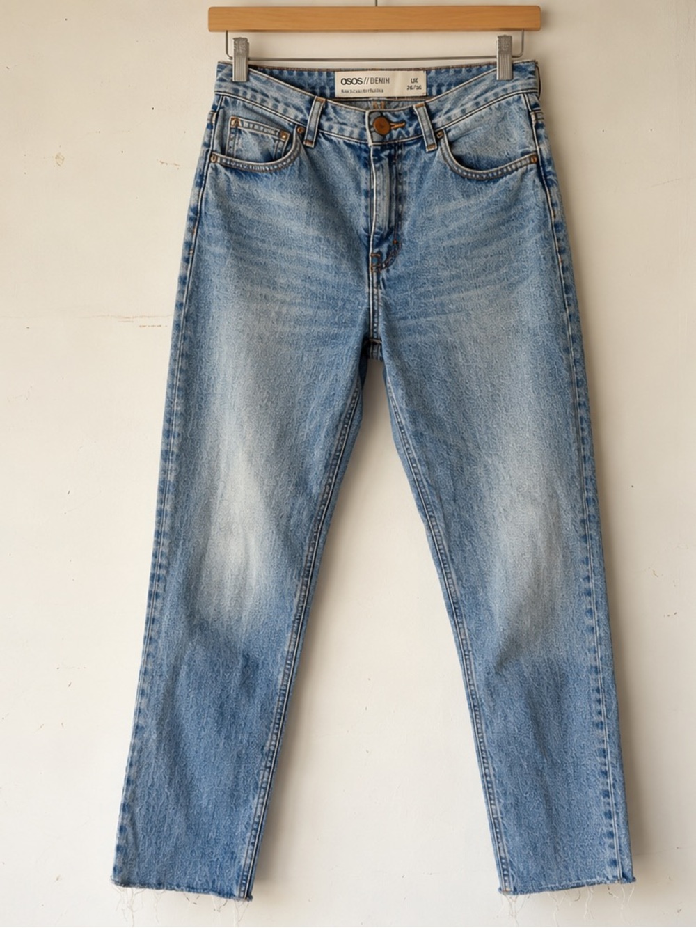 Light Blue High-Rise Straight Jeans - Women